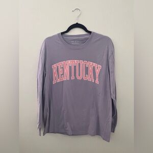 Purple Kentucky Long Sleeve Tshirt